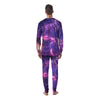 Purple Nebula Galaxy Space Men's Pajamas-grizzshop