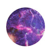 Purple Nebula Galaxy Space Round Rug-grizzshop