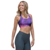 Purple Nebula Galaxy Space Sports Bra-grizzshop