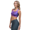 Purple Nebula Galaxy Space Sports Bra-grizzshop