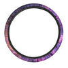 Purple Nebula Galaxy Space Steering Wheel Cover-grizzshop