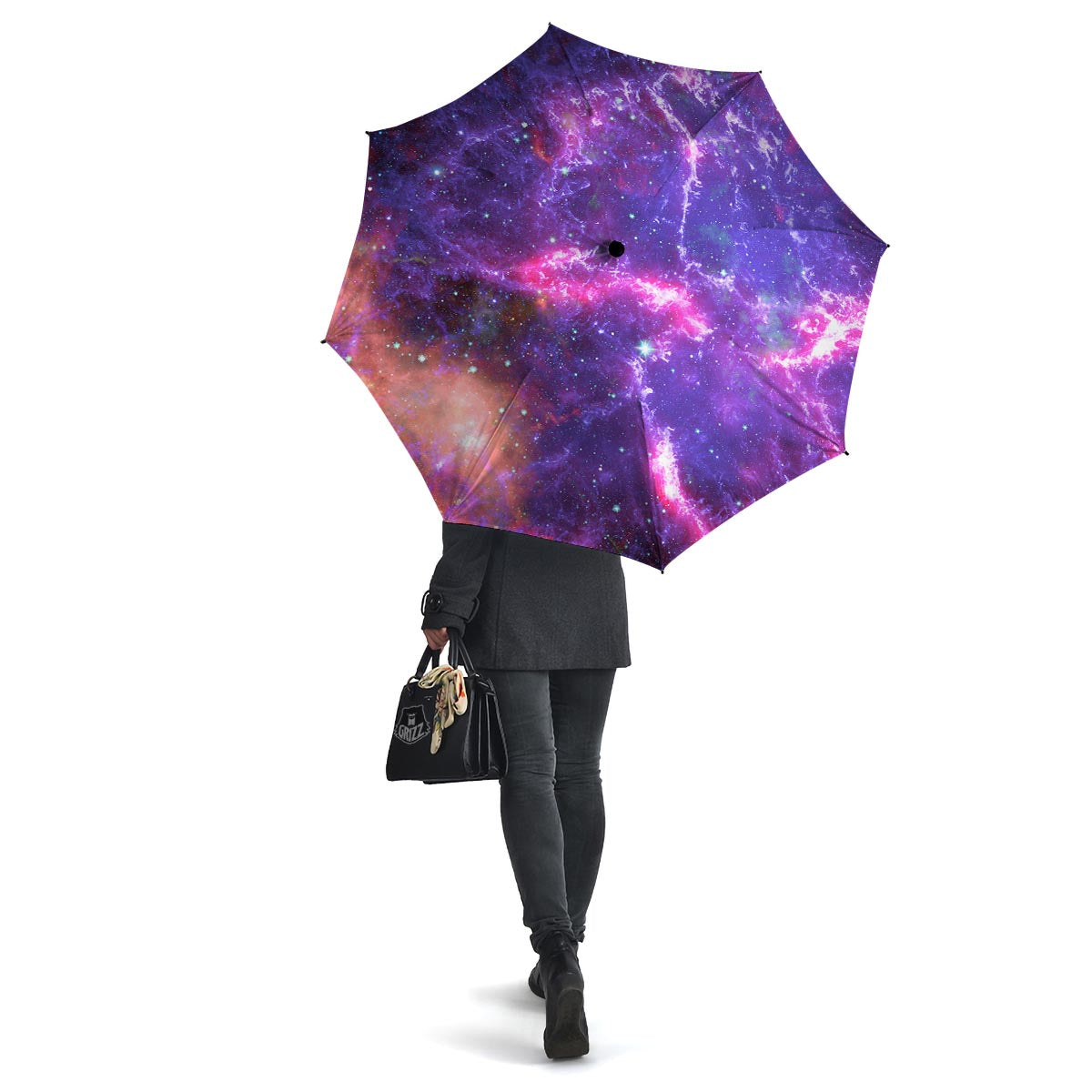 Purple Nebula Galaxy Space Umbrella-grizzshop