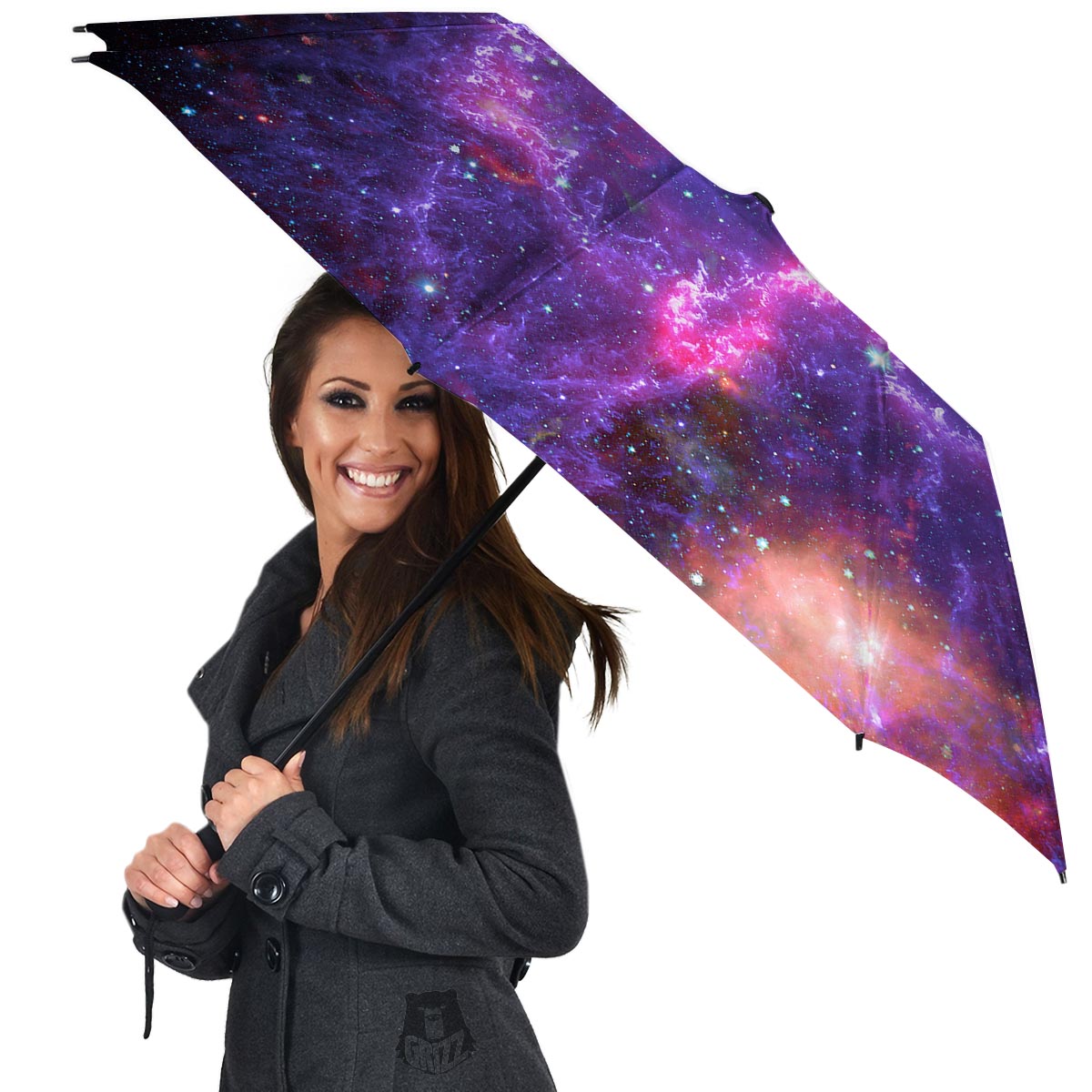 Purple Nebula Galaxy Space Umbrella-grizzshop