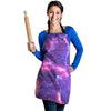 Purple Nebula Galaxy Space Women's Apron-grizzshop