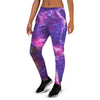 Purple Nebula Galaxy Space Women's Joggers-grizzshop