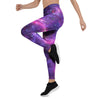 Purple Nebula Galaxy Space Women's Leggings-grizzshop