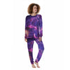 Purple Nebula Galaxy Space Women's Pajamas-grizzshop