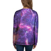 Purple Nebula Galaxy Space Women's Sweatshirt-grizzshop