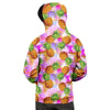 Purple Neon Pineapple Hawaiian Print Men's Hoodie-grizzshop