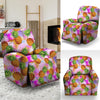 Purple Neon Pineapple Hawaiian Print Recliner Cover-grizzshop