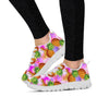 Purple Neon Pineapple Hawaiian Print Women's Sneakers-grizzshop