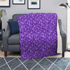 Purple Paisley Bandana Print Blanket-grizzshop