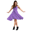 Purple Paisley Bandana Print Dress-grizzshop