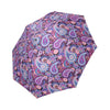 Purple Paisley Pattern Print Foldable Umbrella-grizzshop