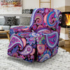 Purple Paisley Pattern Print Recliner Cover-grizzshop