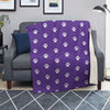 Purple Paw Print Blanket-grizzshop