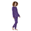 Purple Paw Print Women's Pajamas-grizzshop