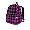 Purple Plaid Backpack-grizzshop