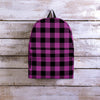 Purple Plaid Backpack-grizzshop