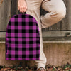 Purple Plaid Backpack-grizzshop