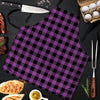 Purple Plaid Men's Apron-grizzshop