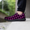 Purple Plaid Men's Sneakers-grizzshop