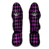 Purple Plaid Muay Thai Shin Guard-grizzshop