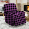 Purple Plaid Recliner Cover-grizzshop