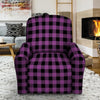 Purple Plaid Recliner Cover-grizzshop