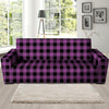 Purple Plaid Sofa Cover-grizzshop