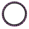 Purple Plaid Steering Wheel Cover-grizzshop