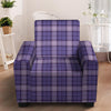 Purple Plaid Tartan Armchair Cover-grizzshop