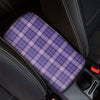 Purple Plaid Tartan Car Console Cover-grizzshop