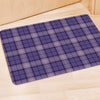 Purple Plaid Tartan Door Mat-grizzshop