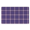 Purple Plaid Tartan Door Mat-grizzshop