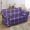 Purple Plaid Tartan Loveseat Cover-grizzshop