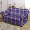 Purple Plaid Tartan Loveseat Cover-grizzshop