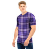 Purple Plaid Tartan Men T Shirt-grizzshop