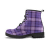 Purple Plaid Tartan Men's Boots-grizzshop