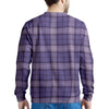 Purple Plaid Tartan Men's Sweatshirt-grizzshop