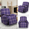 Purple Plaid Tartan Recliner Cover-grizzshop