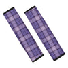 Purple Plaid Tartan Seat Belt Cover-grizzshop