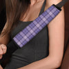 Purple Plaid Tartan Seat Belt Cover-grizzshop