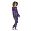 Purple Plaid Tartan Women's Pajamas-grizzshop