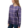 Purple Plaid Tartan Women's Sweatshirt-grizzshop