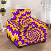 Purple Psychedelic Optical illusion Armchair Cover-grizzshop