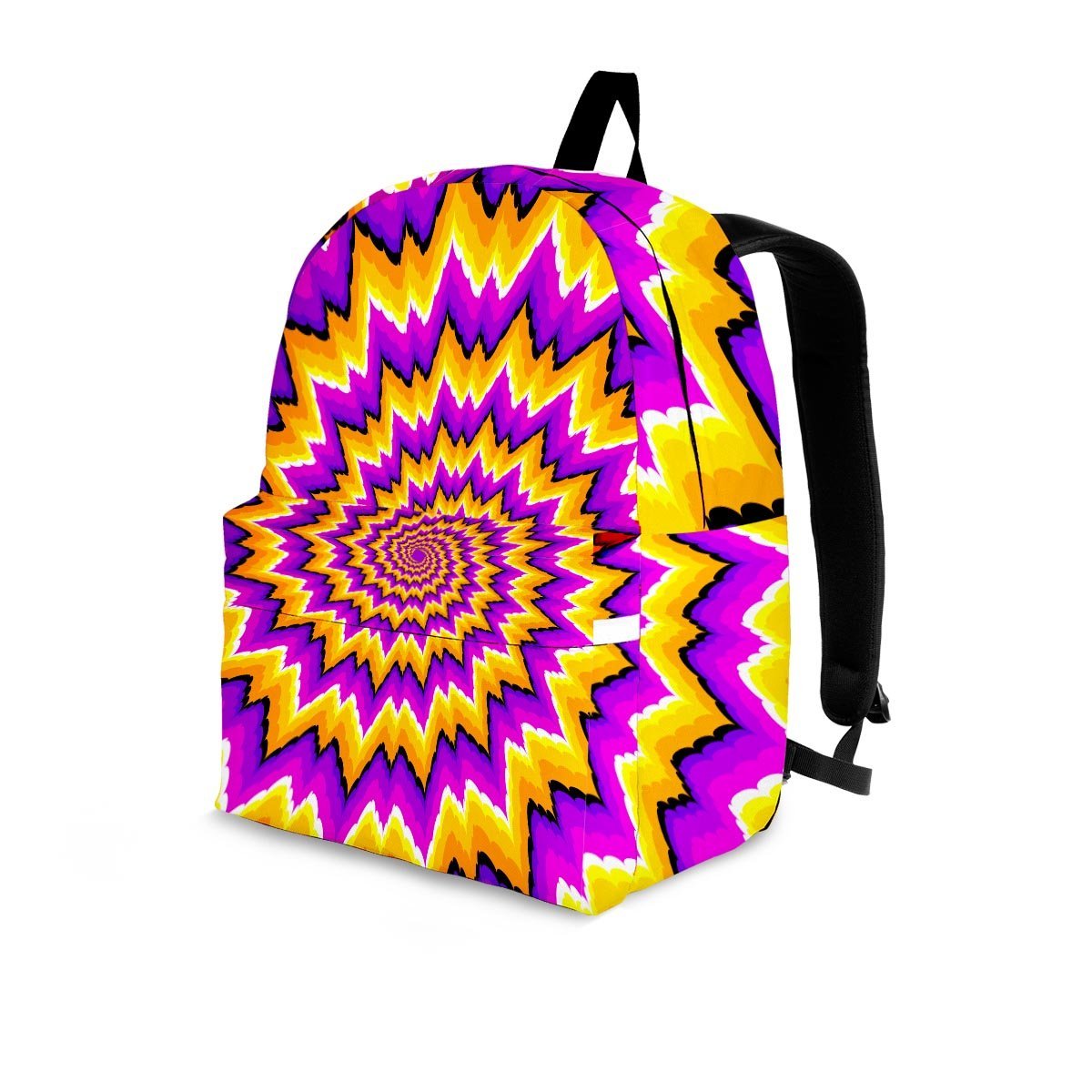 Purple Psychedelic Optical illusion Backpack-grizzshop