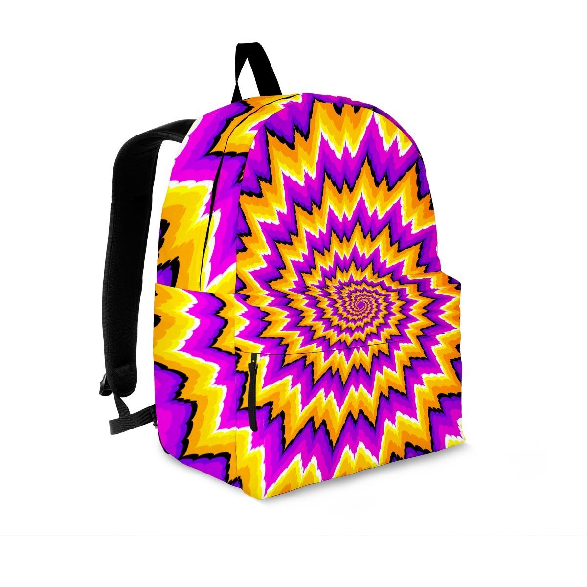 Purple Psychedelic Optical illusion Backpack-grizzshop