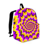 Purple Psychedelic Optical illusion Backpack-grizzshop