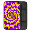 Purple Psychedelic Optical illusion Car Console Cover-grizzshop